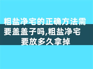 粗盐净宅的正确方法需要盖盖子吗,粗盐净宅要放多久拿掉