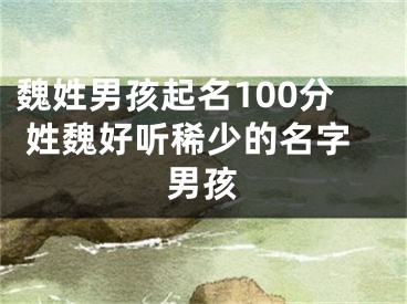 魏姓男孩起名100分 姓魏好听稀少的名字男孩