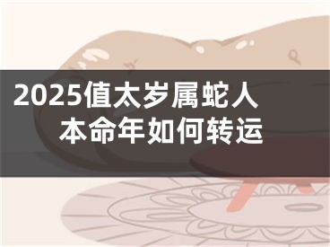 2025值太岁属蛇人本命年如何转运