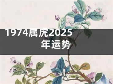 1974属虎2025年运势
