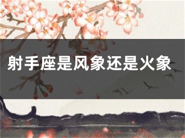 射手座是风象还是火象