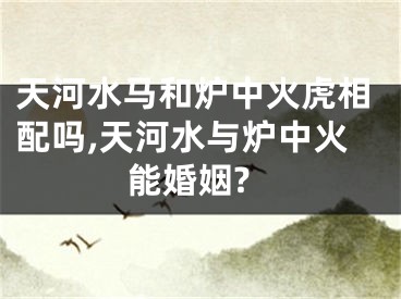 天河水马和炉中火虎相配吗,天河水与炉中火能婚姻?