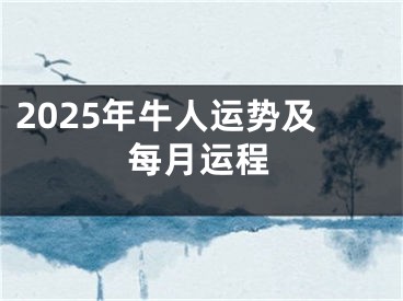 2025年牛人运势及每月运程