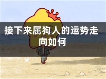 接下来属狗人的运势走向如何