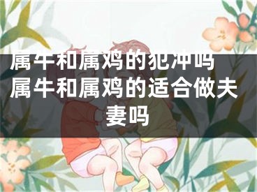 属牛和属鸡的犯冲吗 属牛和属鸡的适合做夫妻吗