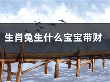 生肖兔生什么宝宝带财