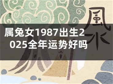 属兔女1987出生2025全年运势好吗