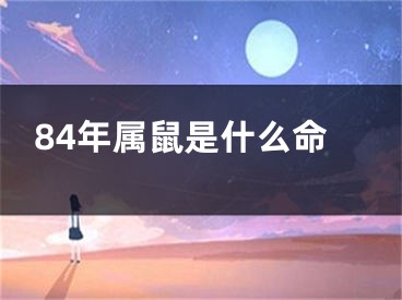 84年属鼠是什么命