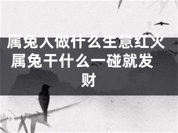 属兔人做什么生意红火 属兔干什么一碰就发财