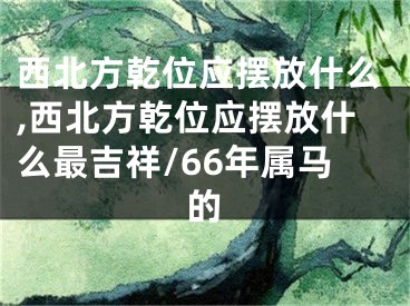 西北方乾位应摆放什么,西北方乾位应摆放什么最吉祥/66年属马的