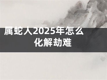 属蛇人2025年怎么化解劫难