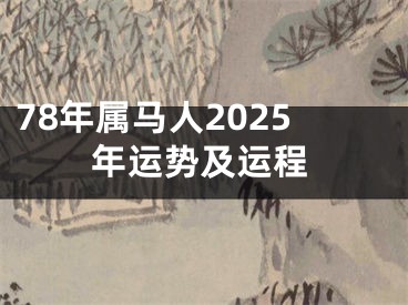 78年属马人2025年运势及运程