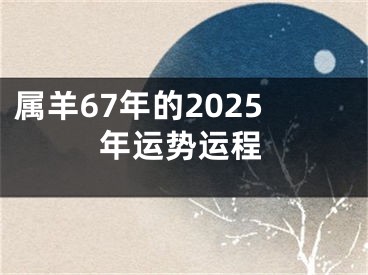 属羊67年的2025年运势运程