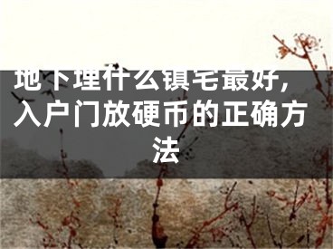 地下埋什么镇宅最好,入户门放硬币的正确方法