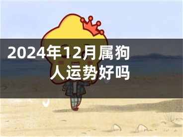2024年12月属狗人运势好吗