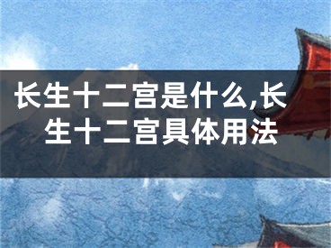 长生十二宫是什么,长生十二宫具体用法