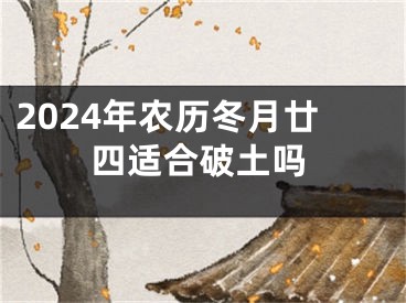 2024年农历冬月廿四适合破土吗