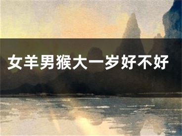 女羊男猴大一岁好不好
