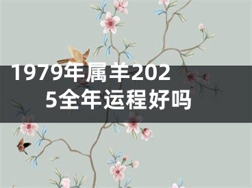 1979年属羊2025全年运程好吗