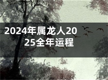 2024年属龙人2025全年运程