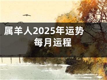 属羊人2025年运势每月运程