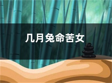 几月兔命苦女