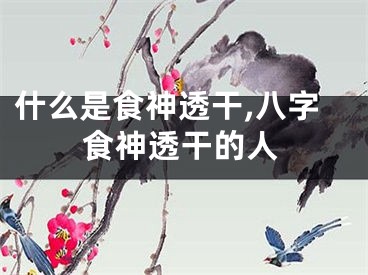 什么是食神透干,八字食神透干的人