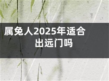 属兔人2025年适合出远门吗