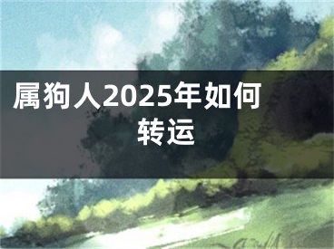 属狗人2025年如何转运