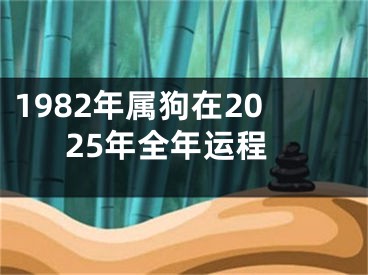 1982年属狗在2025年全年运程