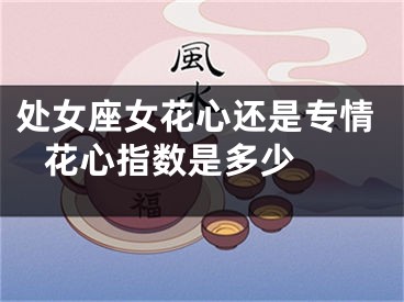 处女座女花心还是专情 花心指数是多少 