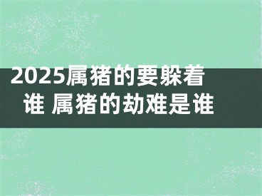 2025属猪的要躲着谁 属猪的劫难是谁