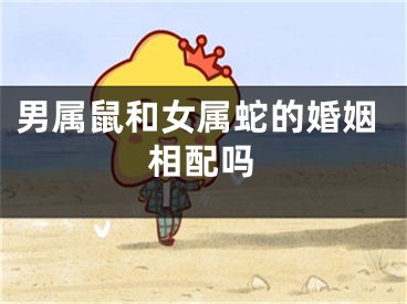男属鼠和女属蛇的婚姻相配吗