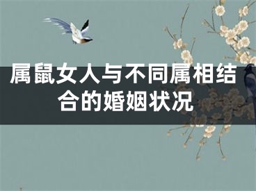 属鼠女人与不同属相结合的婚姻状况