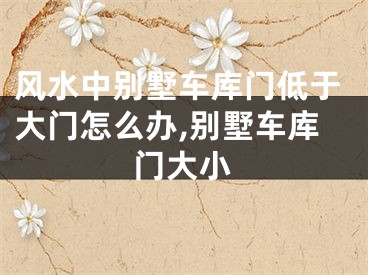 风水中别墅车库门低于大门怎么办,别墅车库门大小