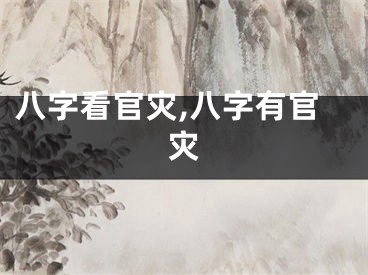 八字看官灾,八字有官灾