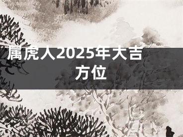 属虎人2025年大吉方位