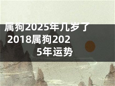 属狗2025年几岁了 2018属狗2025年运势