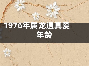 1976年属龙遇真爱年龄