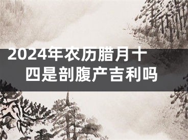 2024年农历腊月十四是剖腹产吉利吗