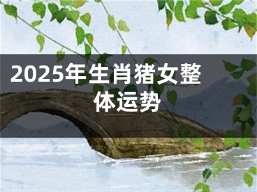 2025年生肖猪女整体运势