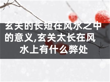 玄关的长短在风水之中的意义,玄关太长在风水上有什么弊处