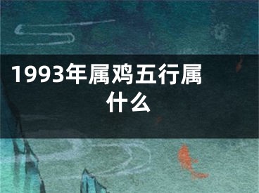 1993年属鸡五行属什么