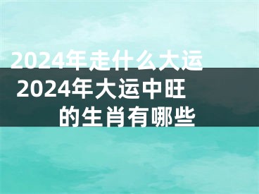 2024年走什么大运 2024年大运中旺的生肖有哪些