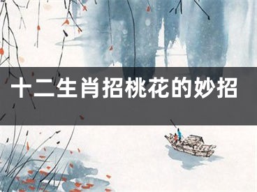 十二生肖招桃花的妙招