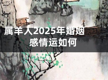 属羊人2025年婚姻感情运如何