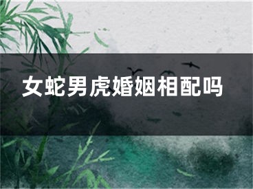 女蛇男虎婚姻相配吗