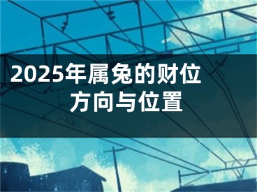 2025年属兔的财位方向与位置