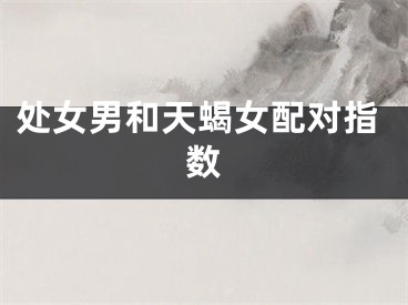 处女男和天蝎女配对指数