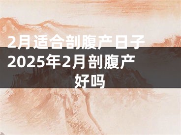 2月适合剖腹产日子 2025年2月剖腹产好吗